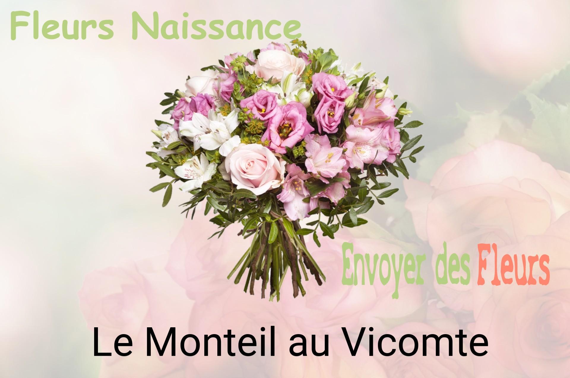 Bouquet de fleurs de naissance livré à Le Monteil-au-Vicomte